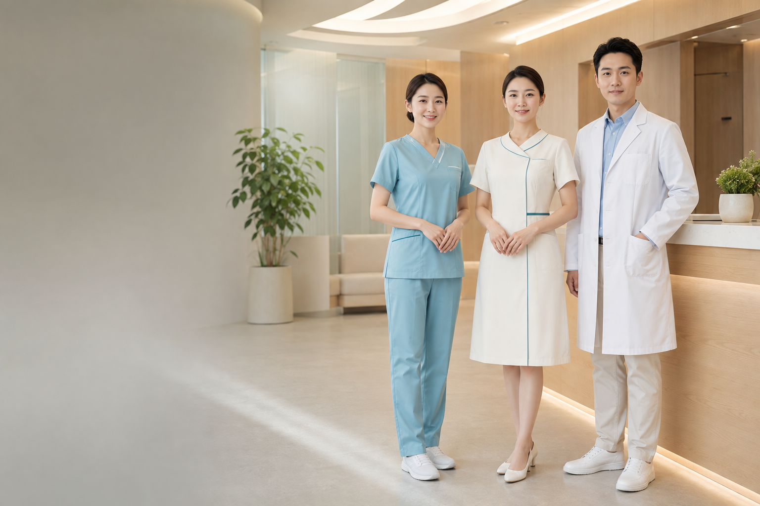 医疗健康服务团队职业制服形象