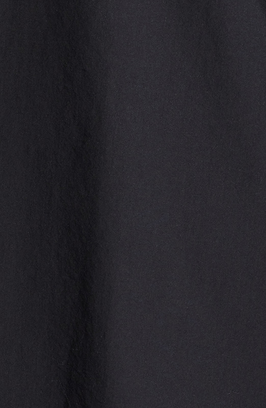 经典黑色领易穿有机棉纽扣衬衫