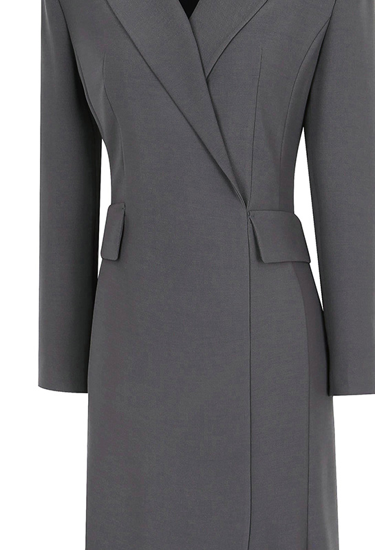 量身定制的美人鱼连衣裙（深灰色）