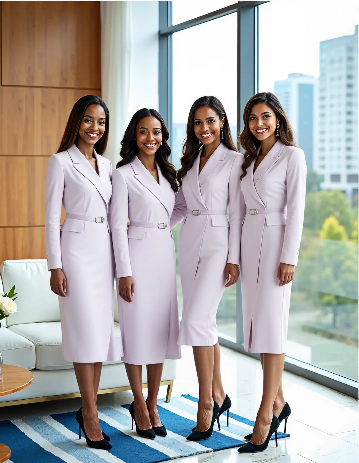 量身定制的美人鱼连衣裙（紫丁香色）