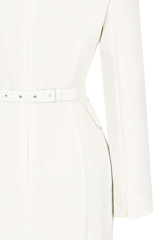 量身定制的美人鱼连衣裙（米白色）