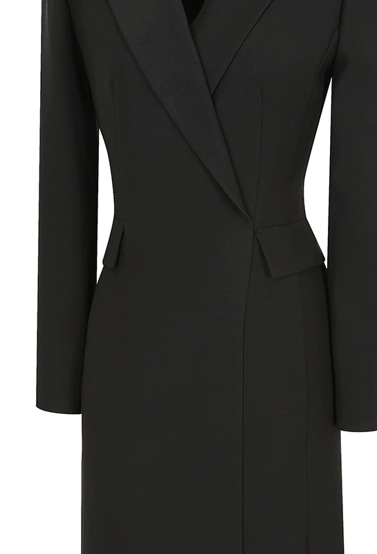 量身定制的美人鱼连衣裙（黑色）