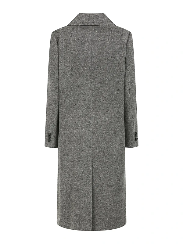 羊绒定制双层大衣(灰色)