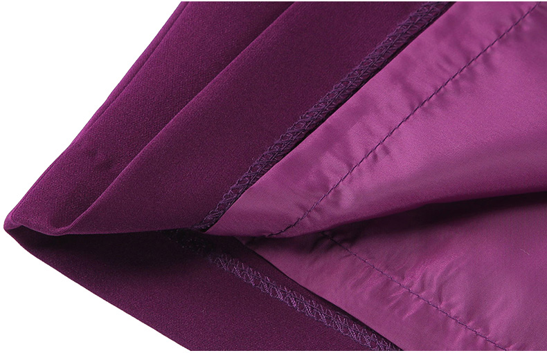 广州增城新塘服装厂定制紫色空乘制服连衣裙