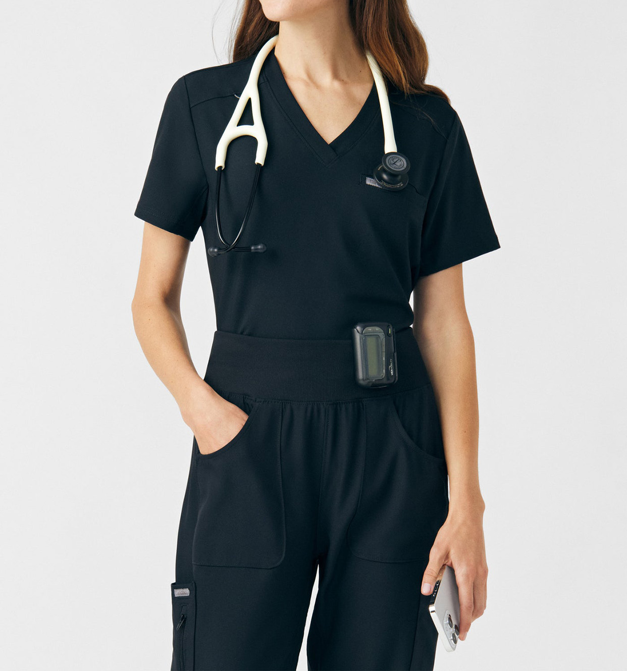 藏青色医护工作服