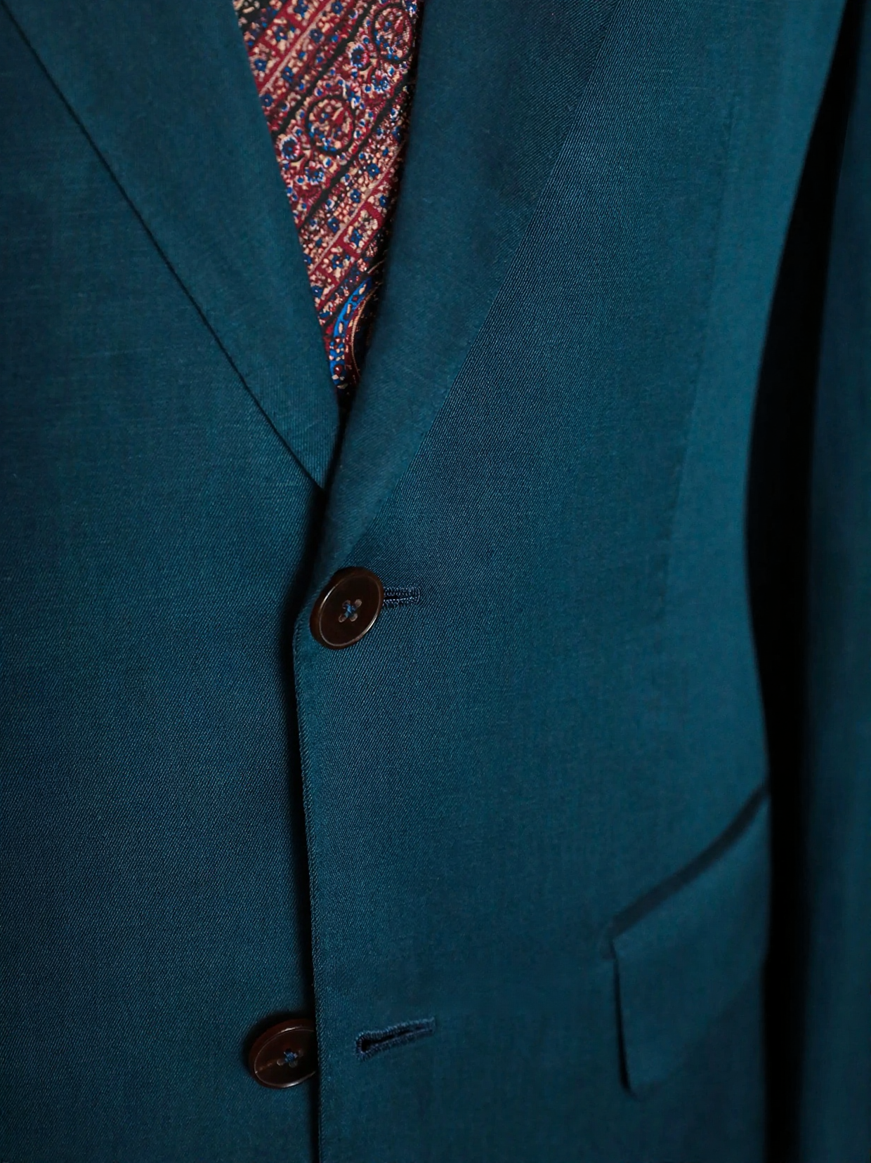 广州增城新塘工厂 深青绿色单排扣西装