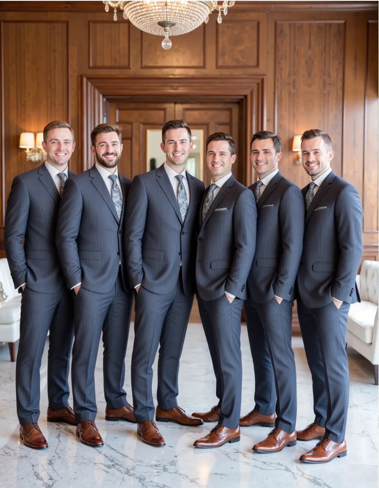 广州增城新塘工厂 深灰色细条纹单排扣西装